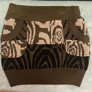 knitted skirt with pockets